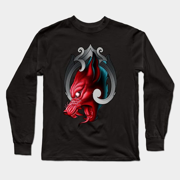 Glow Wolf Long Sleeve T-Shirt by www.teepublic.com/danielevers